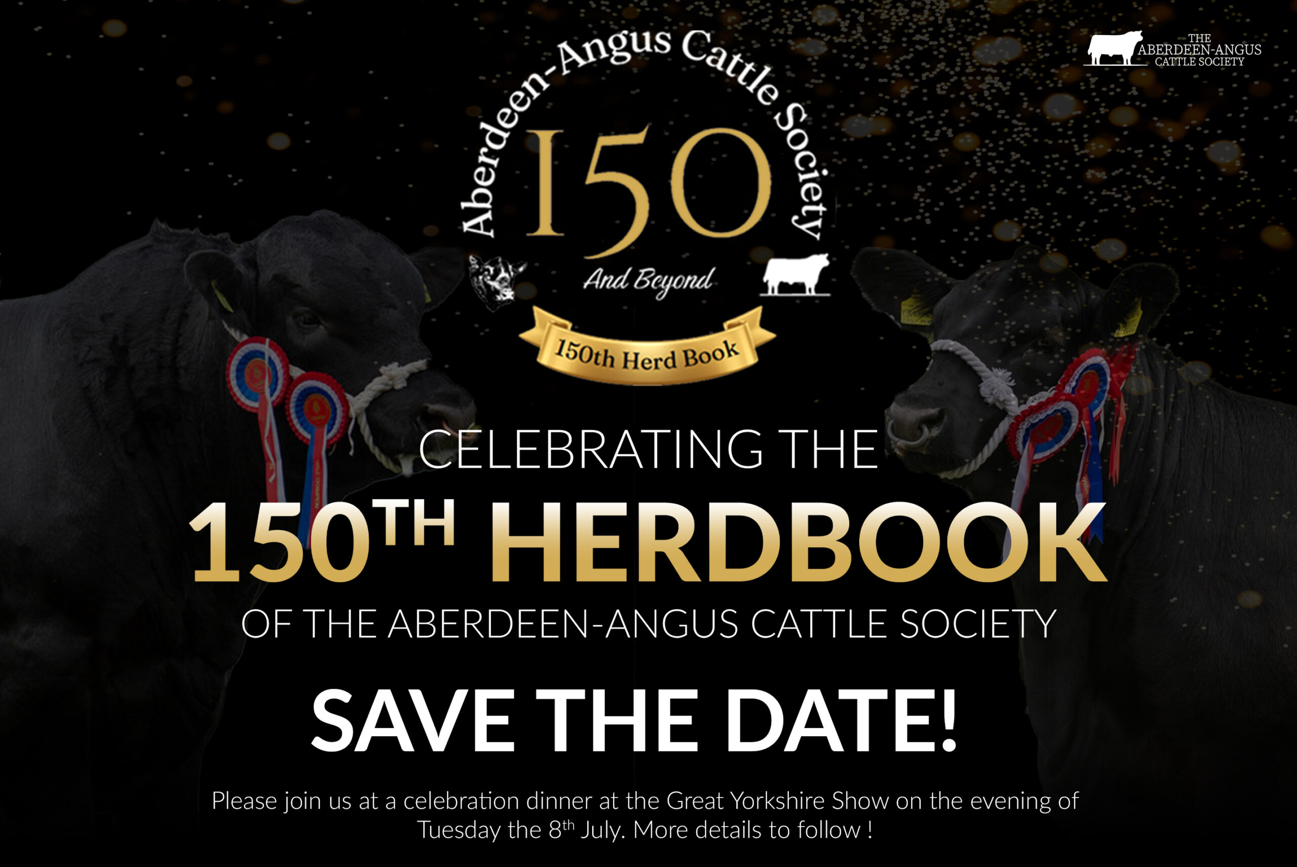 Save the Date for a 150 and Beyond celebration dinner at The Great Yorkshire Show